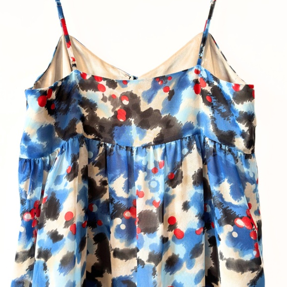 Kensie Pretty Abstract Watercolour Ruffle Dress Size M - Picture 9 of 10